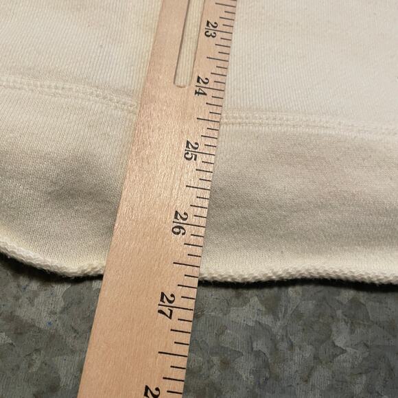 Johnny Was Embroidered Bird Flowers Sweatshirt Small Cream Terry Cloth Cottage - Picture 10 of 10